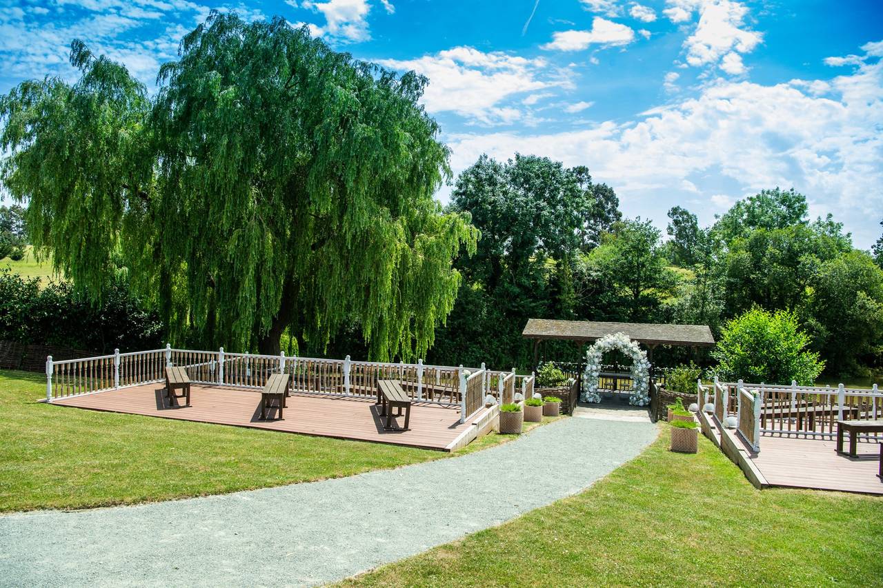 Country club entrance